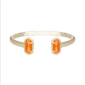 Kendra Scott Orange and Gold Pendant Bracelet